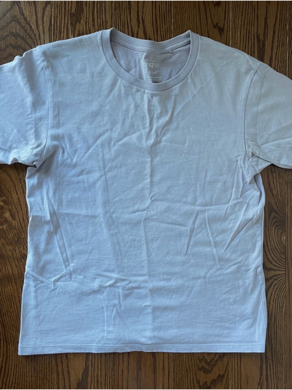 UNIQLO 100% Cotton Light Purple Crew Neck T-Shirt - Special MoMA collab
